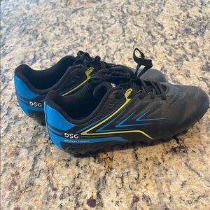 DSG Black and Blue Athletic Cleats